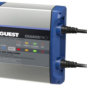 Marinco Battery Charger, Guest® Chargepro™, For 12 Volt Flooded/ AGM Lead Acid Batteries, 1 Bank Charger – 2708A