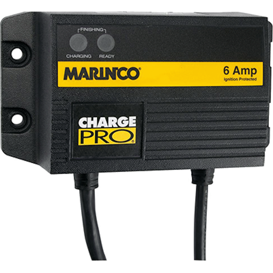 Marinco Battery Charger, Guest® Chargepro™, For 12 Volt Flooded/ AGM Lead Acid Batteries, 1 Bank Charger – 28106