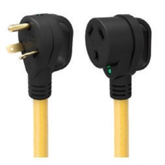 Marinco Extension Cord, Weekender ® by Parkpower ®, 125 Volt Power Supply Cord, 2 Pole 3 Wire End, 30 Amp, 50 Foot – 30ARVE50