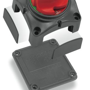 Marinco Battery Disconnect Switch, House Battery Master Switch, Knob Type On/Off Switch – 701HBRV
