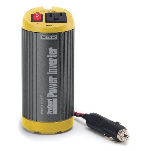 Marinco Power Inverter, Inverts 12 Volt DC to 110 Volt AC, 150 Watts, With 1 AC Outlet, Power/Status LED Indicators – 79018