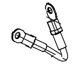 Meyer Prod Snow Plow Motor Power Cable, For Meyer Utility Plows, 5 Inch Length – 05026
