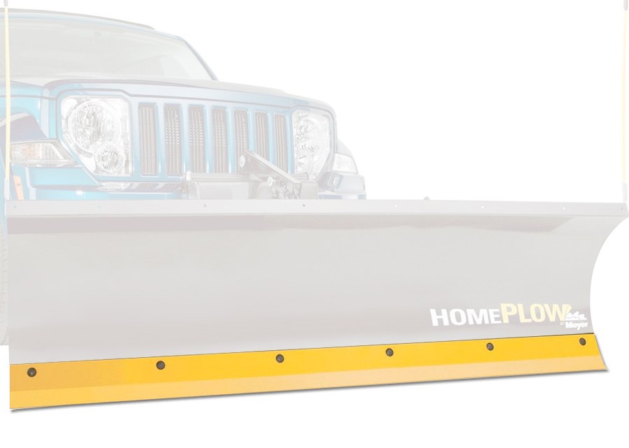 Meyer Prod Snow Plow Cutting Edge, Home Plow, For Use with Myers Home Pro Series Plows, 6 Foot 8 Inch Length, Painted, Yellow, Steel – 08384