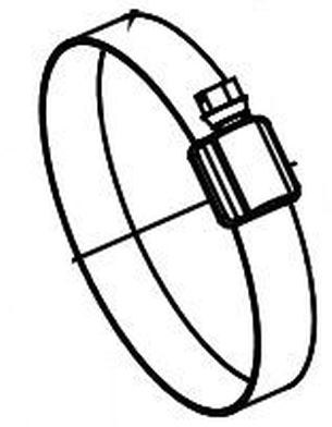Meyer Prod Hose Clamp, Fits 2-9/16 Inch to 3-1/2 Inch Hose, Worm Gear Style, Single – 15145