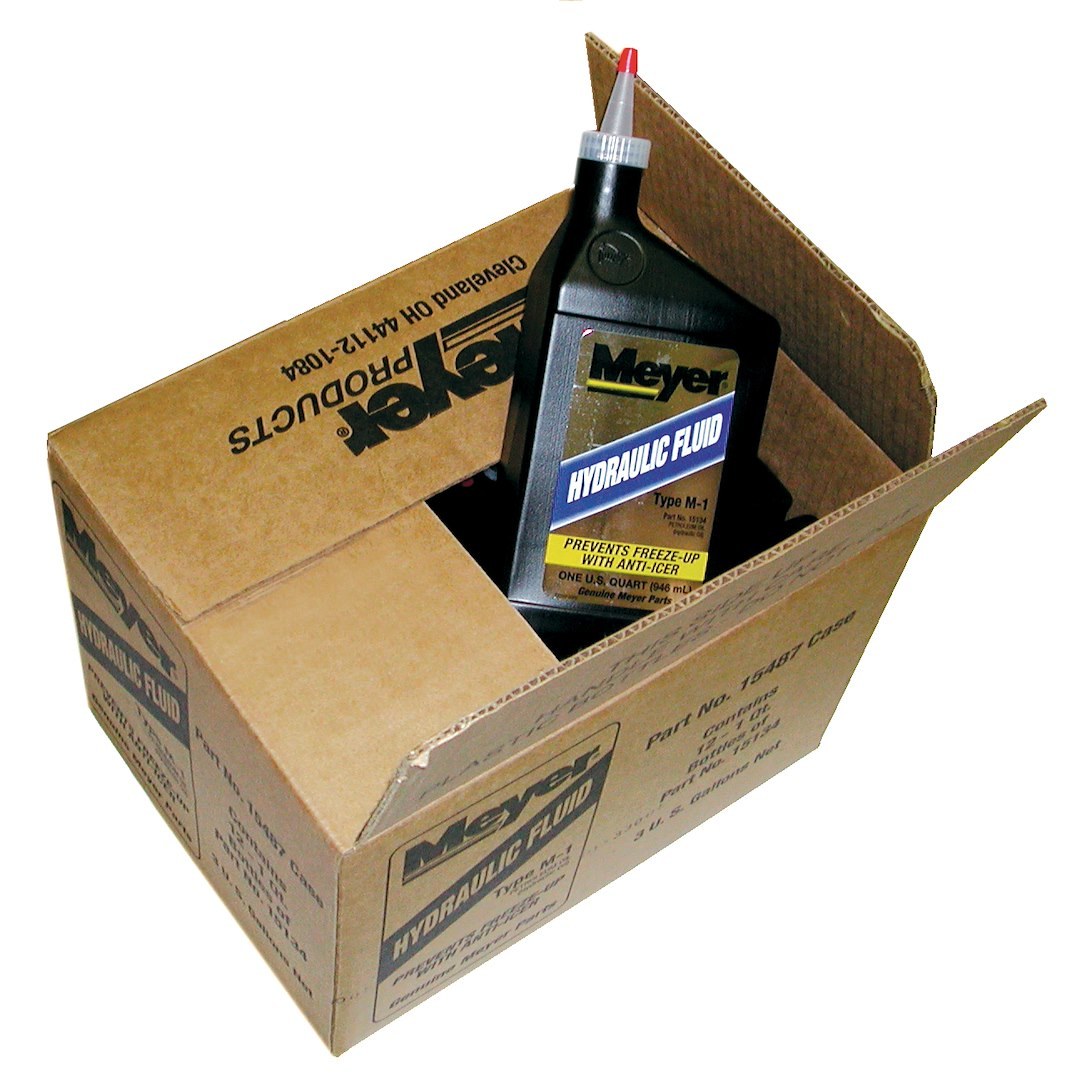 Meyer Prod Snow Plow Hydraulic Fluid, Effective IN Temperatures Down to -40 Degrees Fahrenheit, One Quart Bottle, Case of 12 – 15487