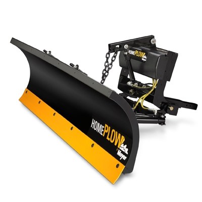 Meyer Prod Snow Plow, Home Plow, 80 Inch Length, 22 Inch Height, Hydraulic Lift, Hardwired, Power Angle, With Snow Plow and Mounting Hardware – 26000