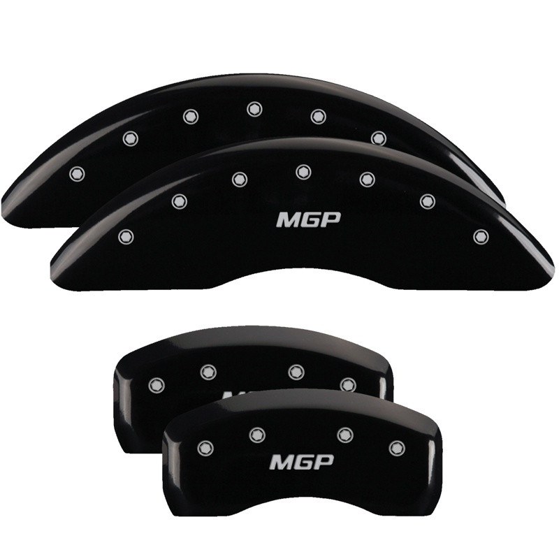 Mgp Caliper Caliper Cover, Set of 4, Mgp Logo, Powder Coated, Black, Aluminum – 11223SMGPBK