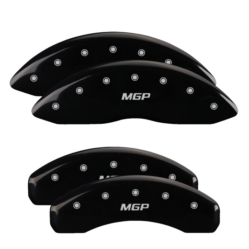 Mgp Caliper Caliper Cover, Set of 4, Mgp Logo, Powder Coated, Black, Aluminum – 12088SMGPBK