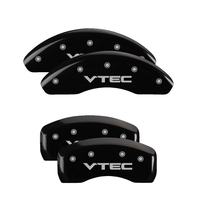 Mgp Caliper Caliper Cover, Set of 4, Vtec Logo, Powder Coated, Black, Aluminum – 20218SVTCBK