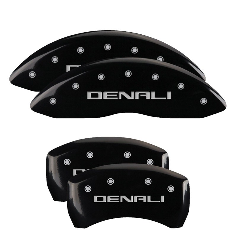 Mgp Caliper Caliper Cover, Set of 4, Denali Logo, Powder Coated, Black, Aluminum – 34218SDNLBK
