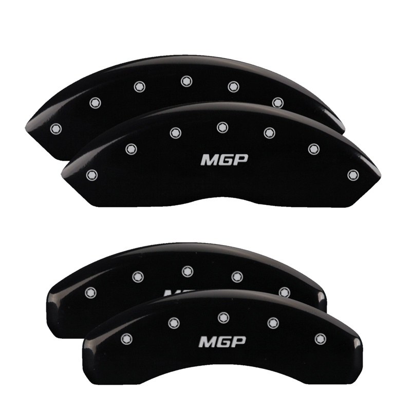 Mgp Caliper Caliper Cover, Set of 4, Mgp Logo, Powder Coated, Black, Aluminum – 42014SMGPBK
