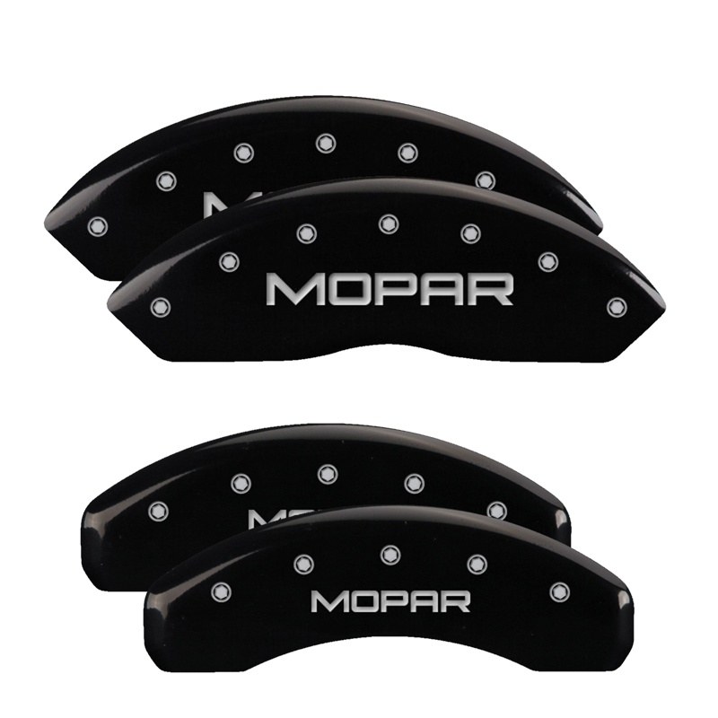 Mgp Caliper Caliper Cover, Set of 4, Mopar Logo, Powder Coated, Black, Aluminum – 42014SMOPBK