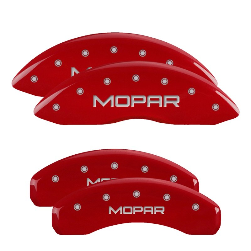 Mgp Caliper Caliper Cover, Powder Coated, Red, Aluminum, Set of 4 – 55006SMOPRD