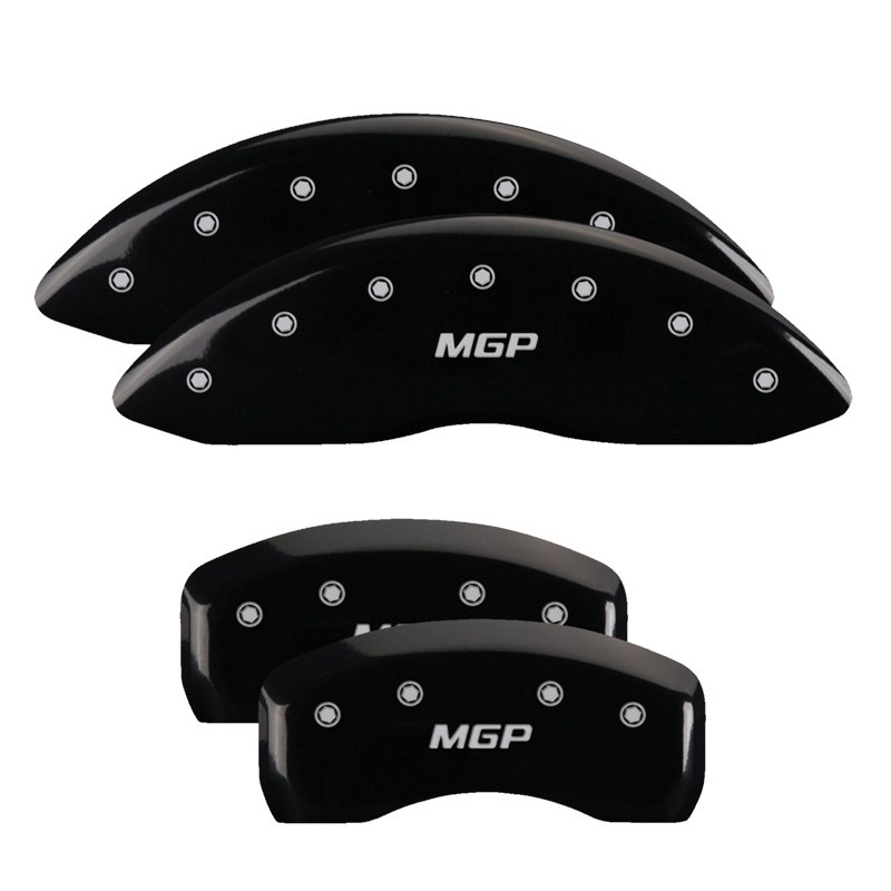 Mgp Caliper Caliper Cover, Set of 4, Mgp Logo, Powder Coated, Black, Aluminum – 54013SMGPBK