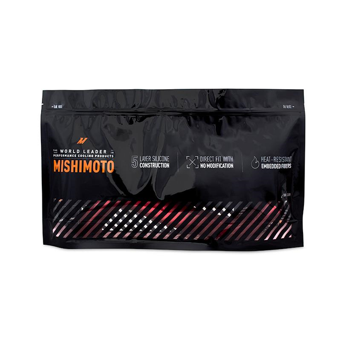 Mishimoto Radiator Hose, Red, Silicone, Withstands Up to 330 Degrees Fahrenheit, With Two Hoses/ Four Worm Gear Clamps – MMHOSE-300ZX-90TRD