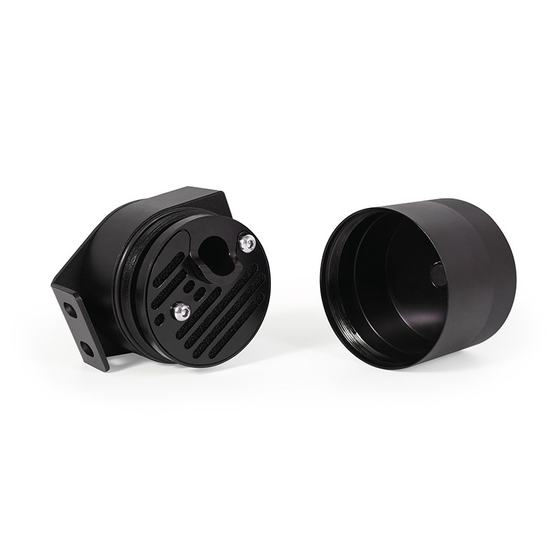 Mishimoto Catch Can, Anodized, Black, 6061 Aluminum – MMBCC-F2D-08BE