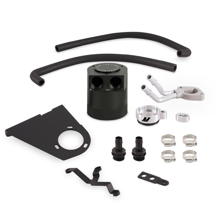 Mishimoto Catch Can, Protects Intake System from Oil Vapor, 5.3 Ounce Capacity, Anodized, Black, Aluminum – MMBCC-F2D-17BE