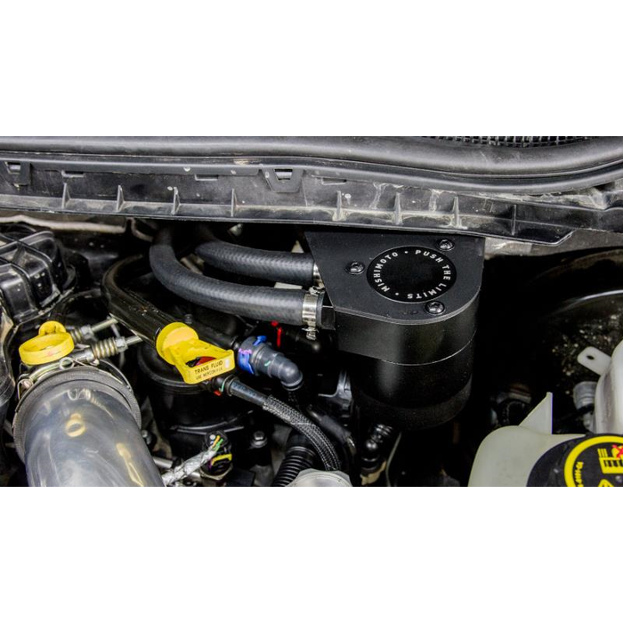 Mishimoto Catch Can, Protects Intake System from Oil Vapor, 5.3 Ounce Capacity, Anodized, Black, Aluminum – MMBCC-F2D-17BE