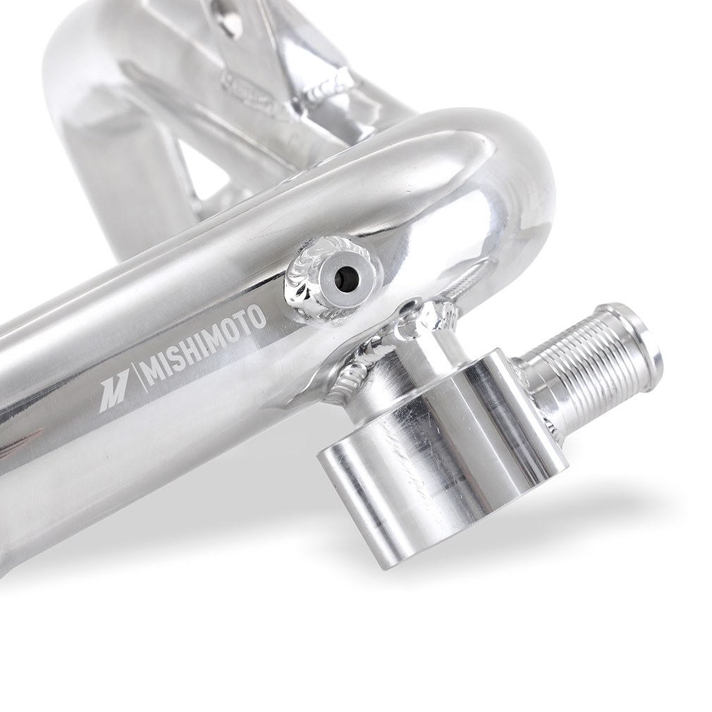 Mishimoto Intercooler, Air to Air, 5.68 Horsepower, 4.7 Inch Thick, Silver Core with Polished Pipes – MMINT-BR23-21KPSL