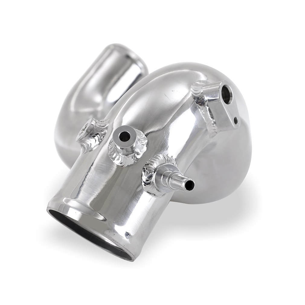 Mishimoto Intercooler, Air to Air, 5.68 Horsepower, 4.7 Inch Thick, Silver Core with Polished Pipes – MMINT-BR23-21KPSL