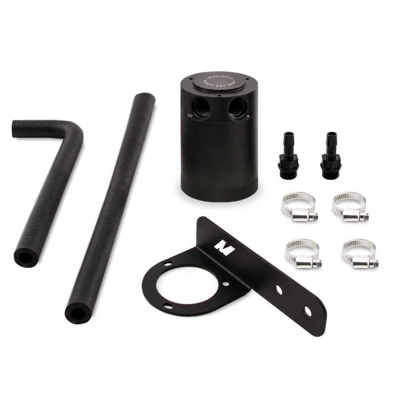 Mishimoto Catch Can, For Storing Excess Oil, 3 Ounce Capacity, Powder Coated, Black, Aluminum – MMBCC-CIV-16PBE