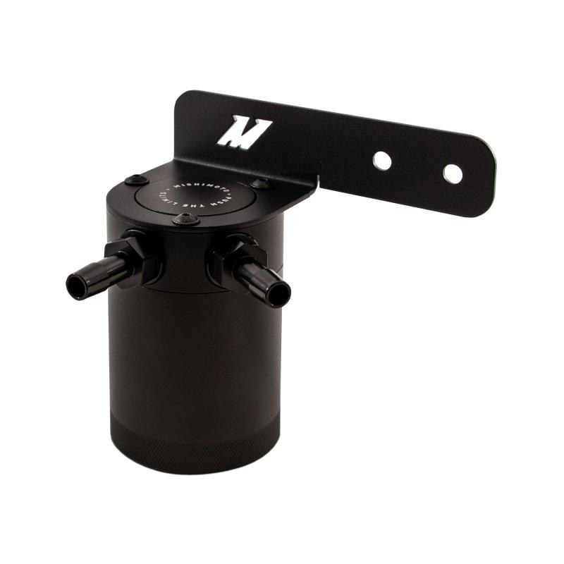 Mishimoto Catch Can, For Storing Excess Oil, 3 Ounce Capacity, Powder Coated, Black, Aluminum – MMBCC-CIV-16PBE