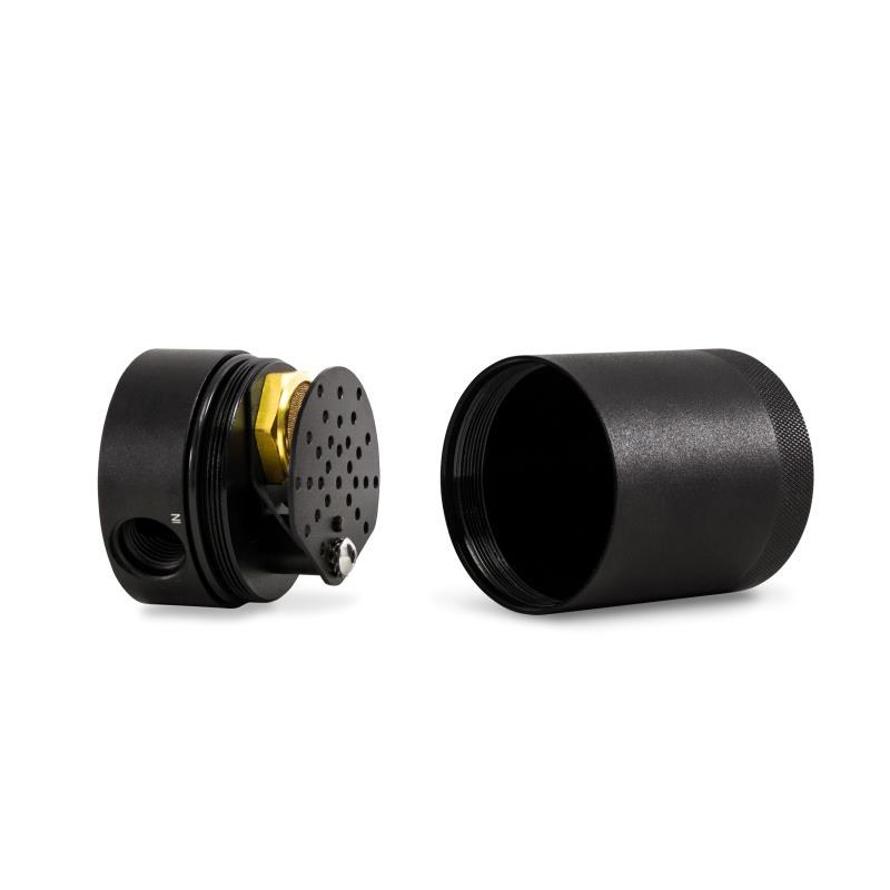 Mishimoto Catch Can, For Storing Excess Oil, 3 Ounce Capacity, Powder Coated, Black, Aluminum – MMBCC-CIV-16PBE