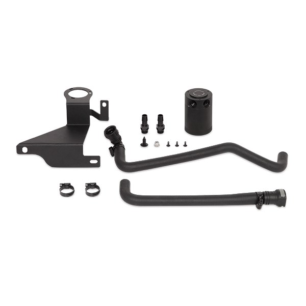 Mishimoto Catch Can, For Storing Excess Oil, 2 Ounce Capacity, With M16 X 1.5 Inlet and M16 X 1.5 Outlet Ports, Anodized, Black – MMBCC-F150-11PBE