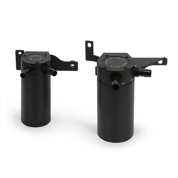 Mishimoto Catch Can, Catch Can System, With M16 X 1.5 Inlet and M16 X 1.5 Outlet Port, 2 Ounce Capacity, Aluminum – MMBCC-F35T-11SBE