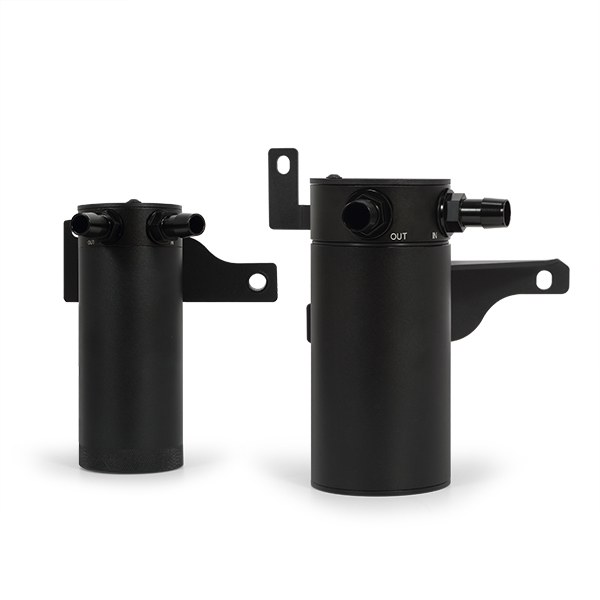 Mishimoto Catch Can, Catch Can System, With M16 X 1.5 Inlet and M16 X 1.5 Outlet Port, 2 Ounce Capacity, Aluminum – MMBCC-F35T-11SBE