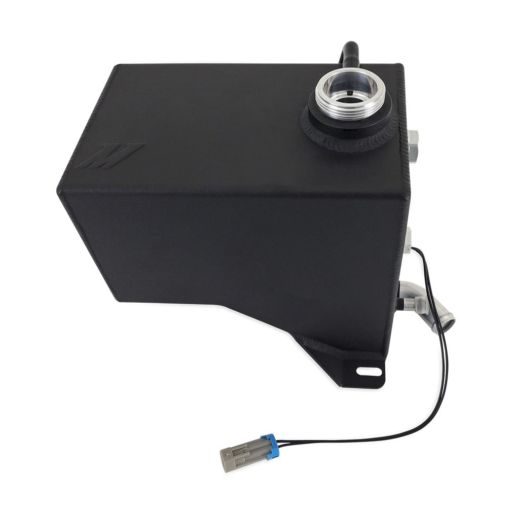 Mishimoto Coolant Reservoir, 0.65 Gallon Liquid Capacity, Aluminum, Micro-Wrinkle Black – MMRT-DMAX-01MWBK