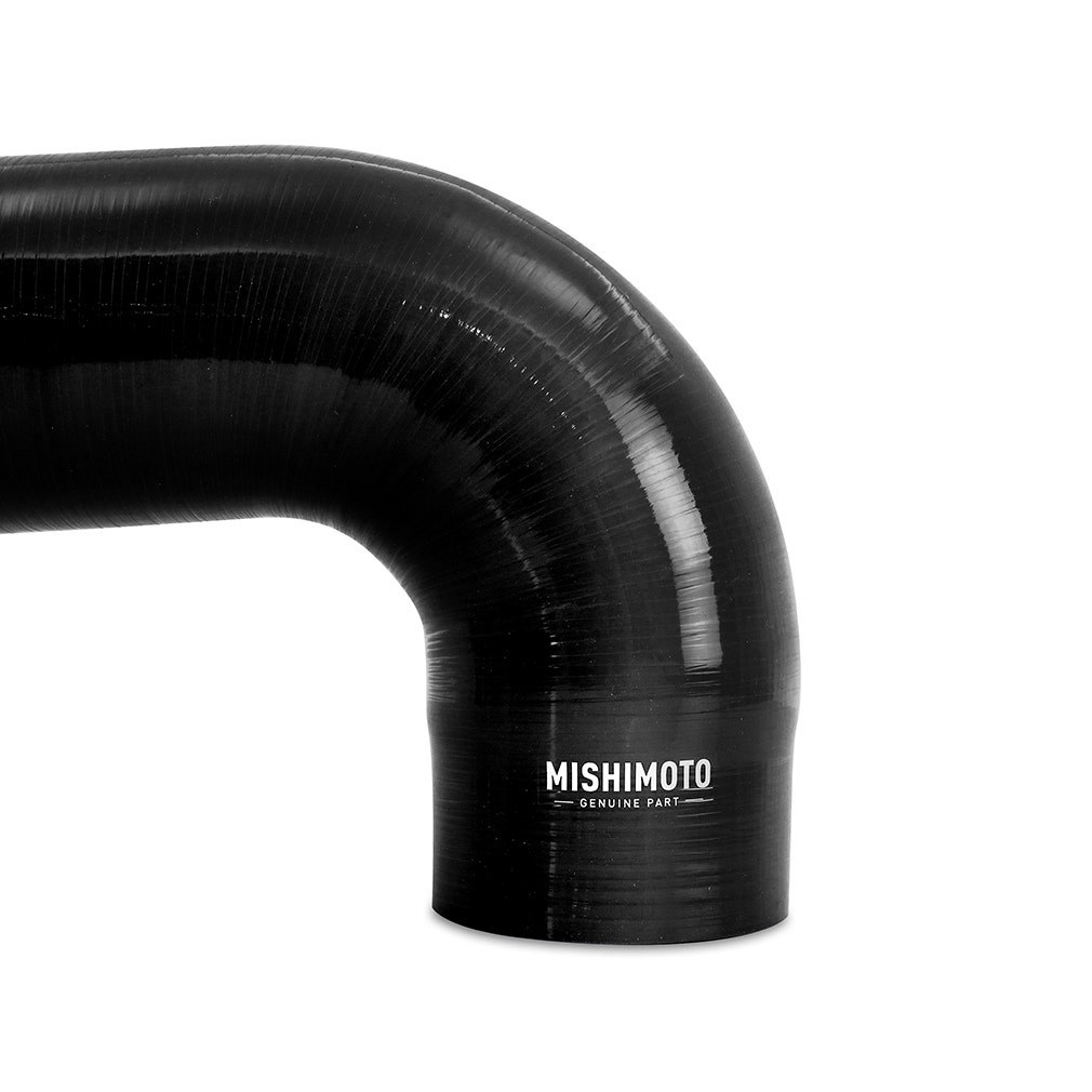 Mishimoto Radiator Hose, Black, Silicone, 3.94 Inch Hose Inner Diameter and 4.49 Inch Hose Outer Diameter, With Worm Gear Clamps – MMHOSE-RAM-03IHBK