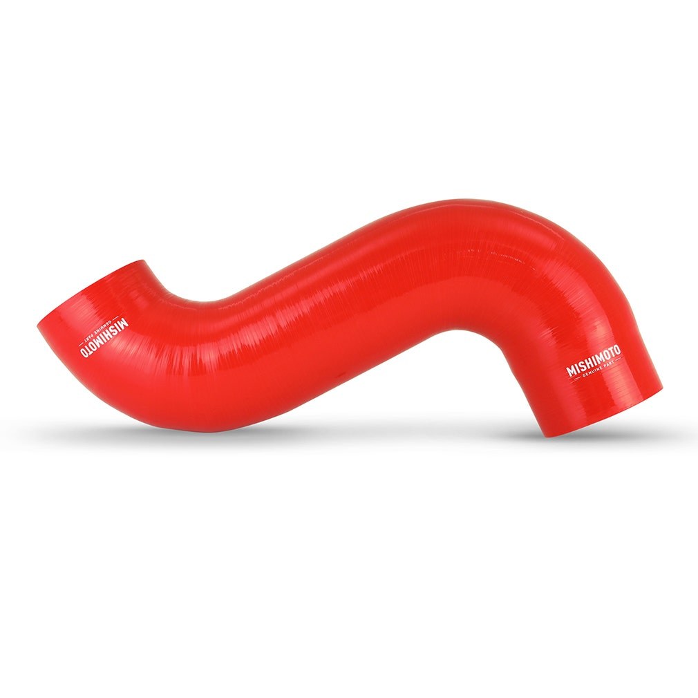 Mishimoto Radiator Hose, Red, Silicone, 3.94 Inch Hose Inner Diameter and 4.49 Inch Hose Outer Diameter, With Worm Gear Clamps – MMHOSE-RAM-03IHRD