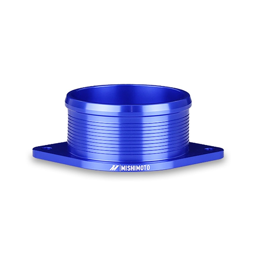 Mishimoto Intercooler Hose Coupling, Blue, Aluminum, With Two CNC-Machined Intercooler Outlets – MMINT-BR-21CNC