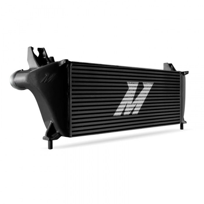 Mishimoto Intercooler, 25.19 Inch Length X 9.82 Inch Height X 3.54 Inch Thick Core Dimension, Powder Coated, 2.18 Inch Inlet, Black – MMINT-RGR-19BK