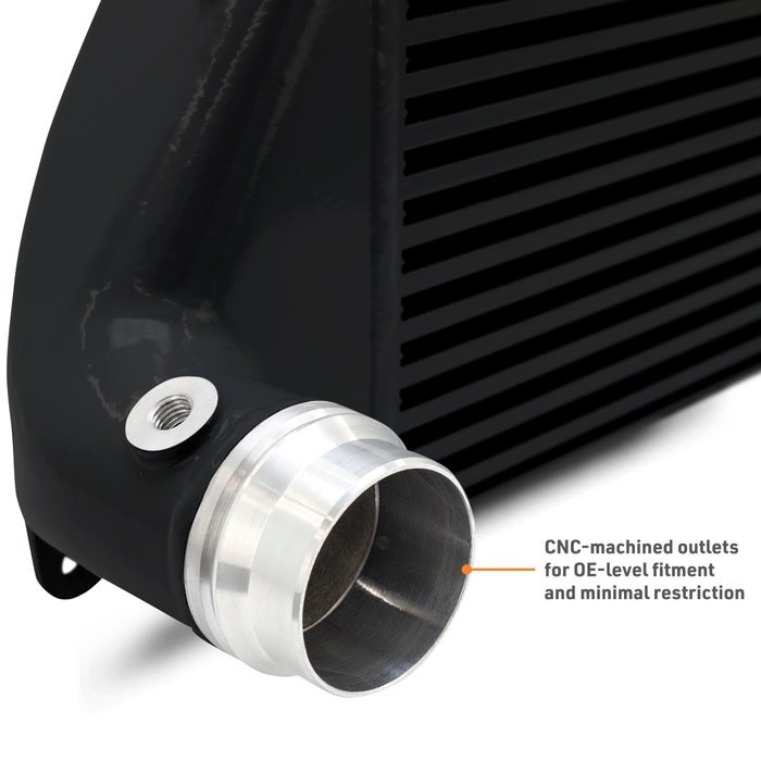 Mishimoto Intercooler, Performance, 24.13 Inch Length X 8.87 Inch Height X 3-1/2 Inch Thickness Core Dimensions, 2.03 Inch Inlet – MMINT-TAC-24BK