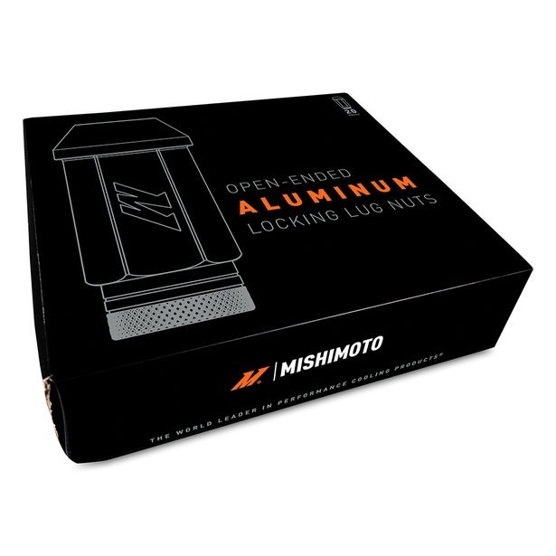 Mishimoto Lug Nut, Fits Vehicles Equipped with M12 X 1.25 Wheel Studs, Conical Seat, Open End Lug, 50 Millimeter Overall Length – MMLG-125-20LBK