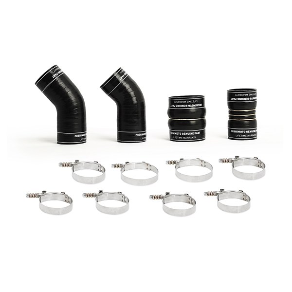Mishimoto Intercooler Hose Coupling, Black, Silicone, With Four Boots/ Eight T-Bolt Clamps – MMBK-RAM-13BK