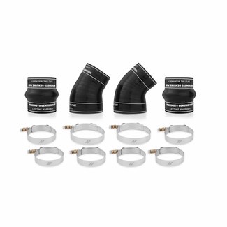 Mishimoto Intercooler Hose Coupling, Black, Silicone, With Four Boots/ Eight T-Bolt Clamps – MMBK-RAM-94BK