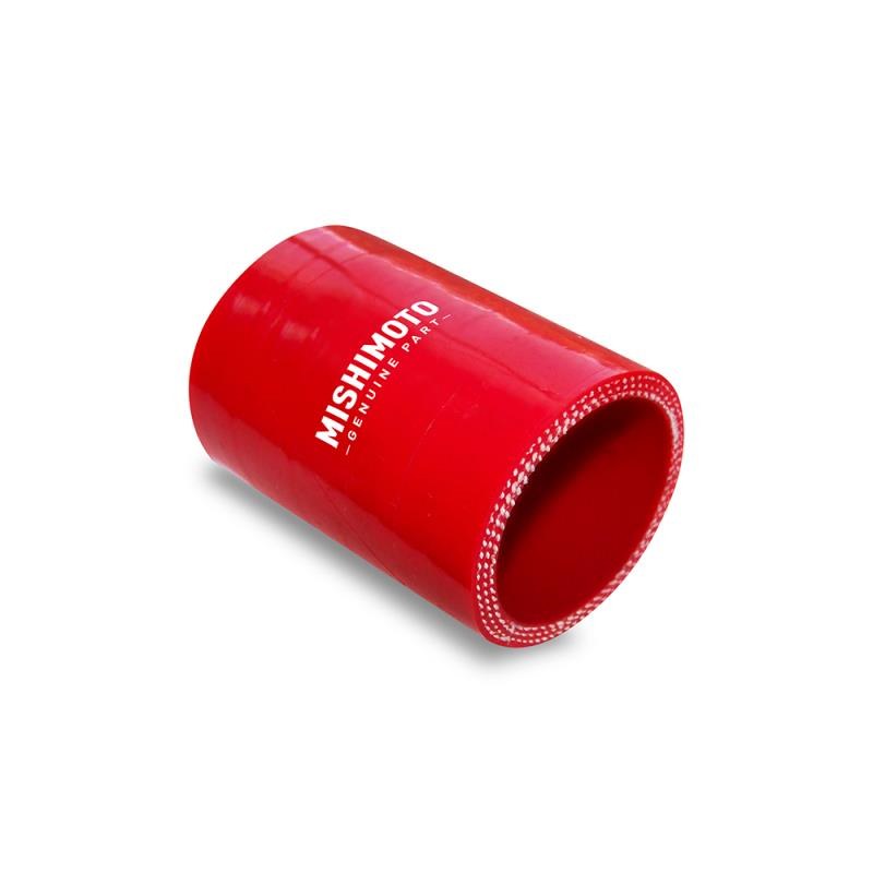 Mishimoto Air Intake Hose Coupler, 1-1/4 Inch Inlet/ Outlet Inner Diameter and 2-1/2 Inch Length: Straight, Red, Silicone – MMCP-25125RD