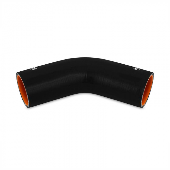Mishimoto Air Intake Hose Coupler, 2.75 Inch Inlet Diameter: 45 Degree, Black, Silicone – MMCP-27545BK