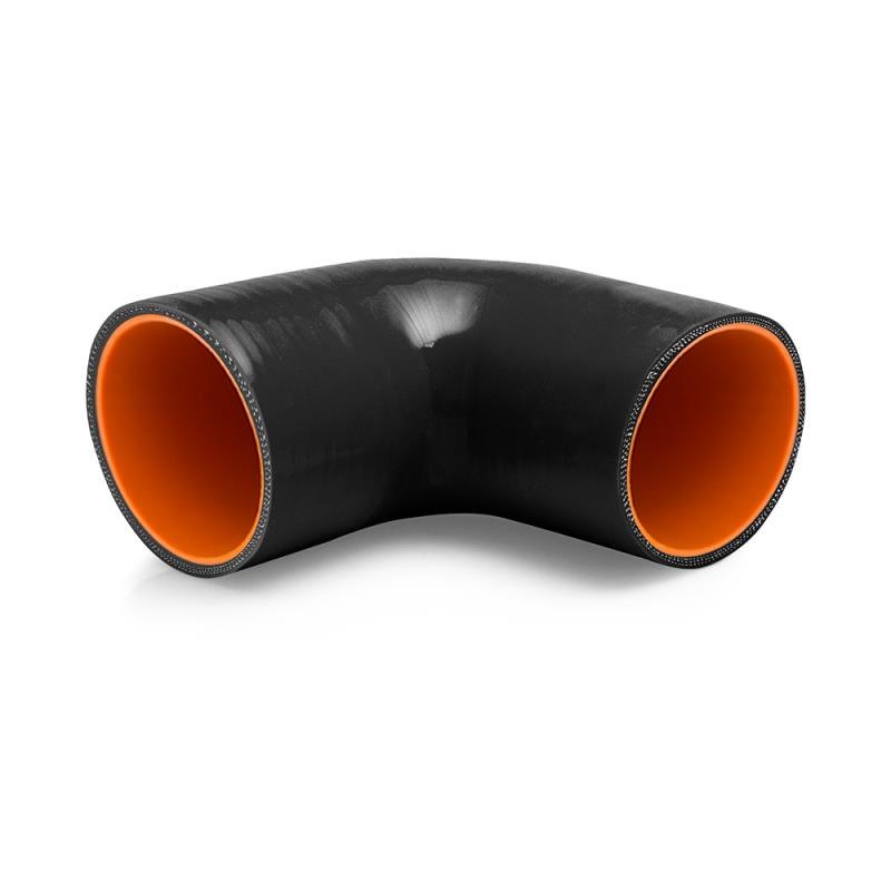 Mishimoto Air Intake Hose Coupler, 2-3/4 Inch Inlet Diameter: 90 Degree, Black, Silicone – MMCP-27590BK