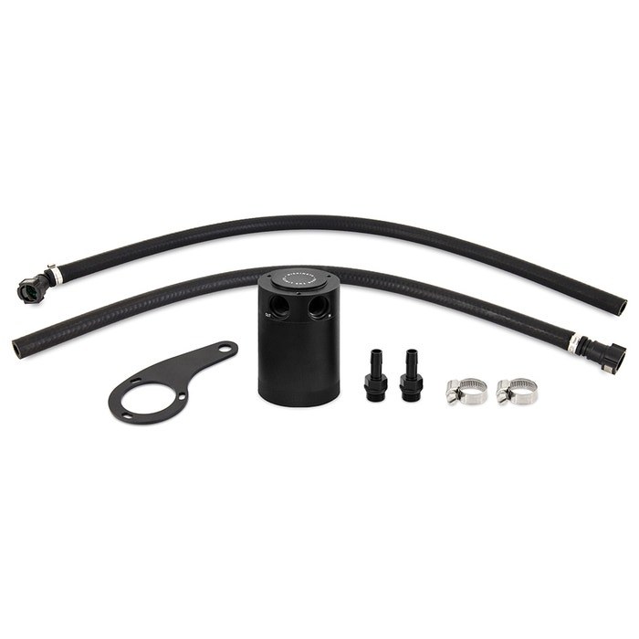 Mishimoto Catch Can, Protects Intake System from Oil Vapor, 3 Ounce Capacity, Anodized, Black, Aluminum – MMBCC-K2-14