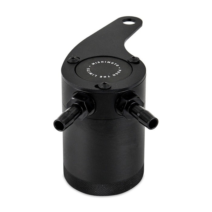 Mishimoto Catch Can, Protects Intake System from Oil Vapor, 3 Ounce Capacity, Anodized, Black, Aluminum – MMBCC-K2-14