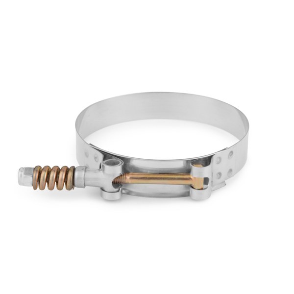 Mishimoto Hose Clamp, 2.48 Inch to 2.76 Inch Clamping Range, T-Bolt Style, Stainless Steel, Single – MMCLAMP-25T