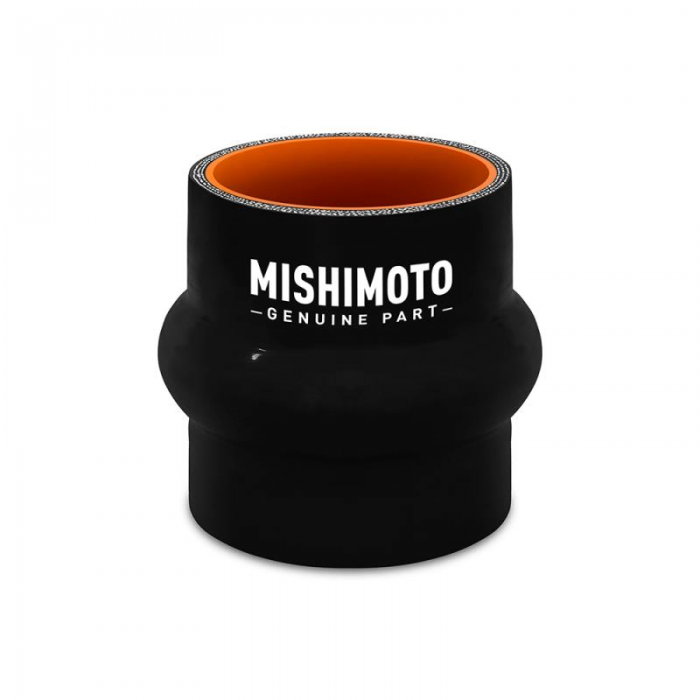 Mishimoto Air Intake Hose Coupler, 1.5 Inch Inlet Diameter: Hump, Black, Silicone – MMCP-1.5HPBK