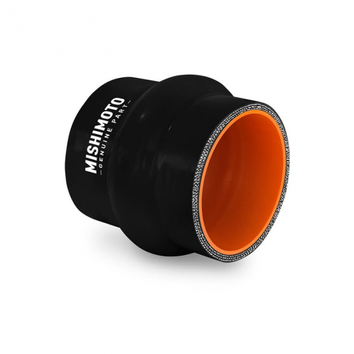 Mishimoto Air Intake Hose Coupler, 1.5 Inch Inlet Diameter: Hump, Black, Silicone – MMCP-1.5HPBK