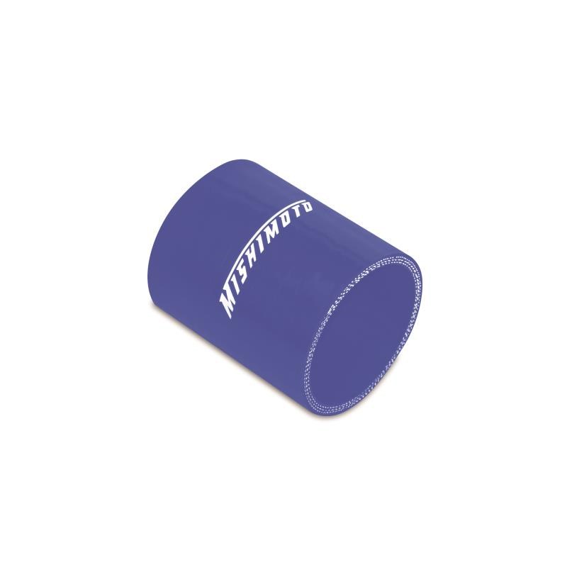 Mishimoto Air Intake Hose Coupler, 2-1/4 Inch Inlet/ Outlet Inner Diameter and 3 Inch Length: Straight, Blue, Silicone – MMCP-225SBL