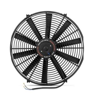 Mishimoto Cooling Fan, Slim Electric Fan, 1850 Cubic Feet Per Minute (cfm), 16 Inch Diameter Fan X 2.87 Inch Depth, 10 Blade – MMFAN-16