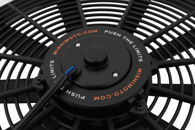 Mishimoto Cooling Fan, Slim Electric Fan, 1850 Cubic Feet Per Minute (cfm), 16 Inch Diameter Fan X 2.87 Inch Depth, 10 Blade – MMFAN-16
